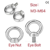 Factory Wholesale Standard High Rigidity Long Service Life Stainless Steel Lifting Eye Bolt for Plastics Molding